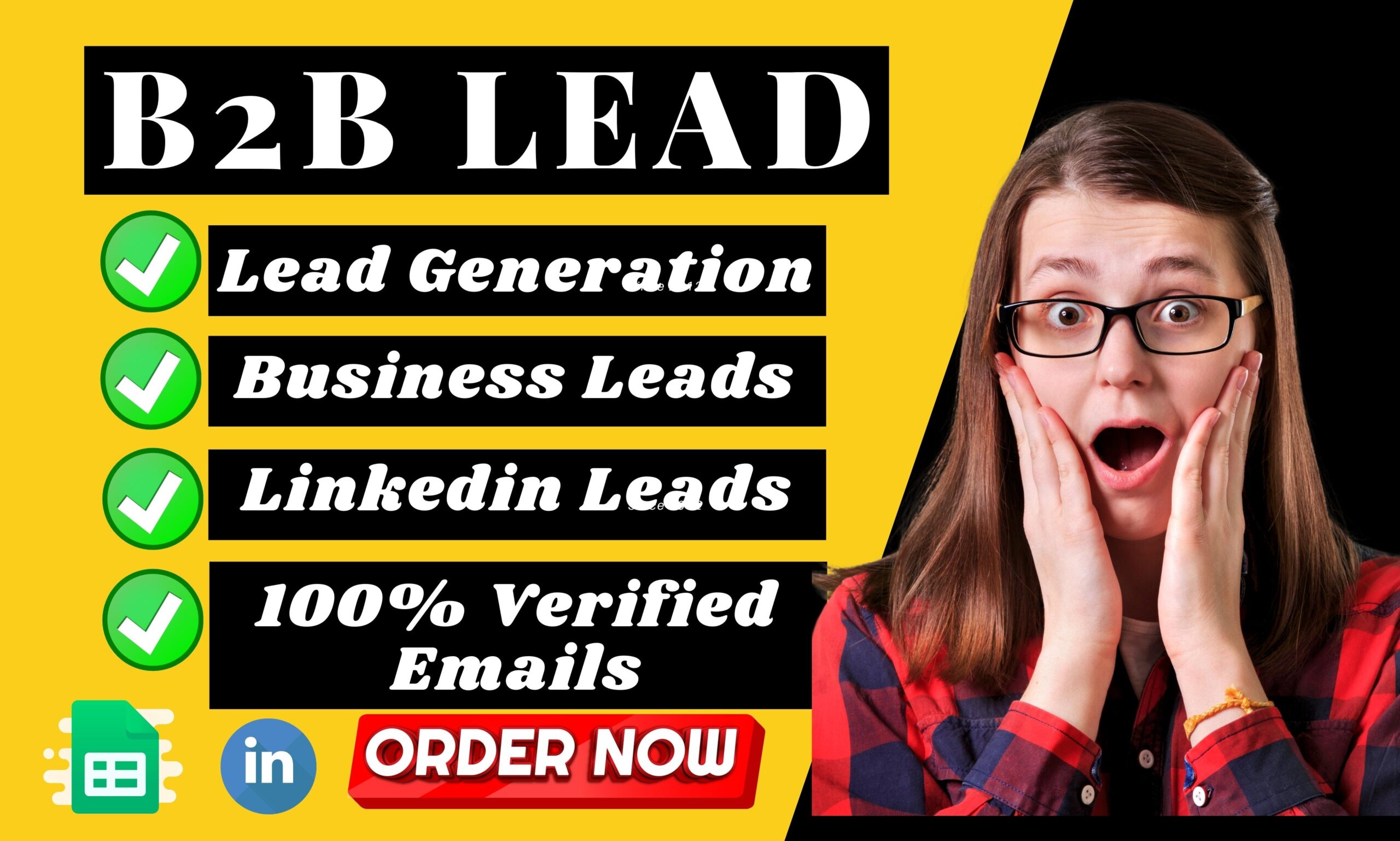 I will do b2b lead generation and targeted linkedin lead for any industry, FiverrBox