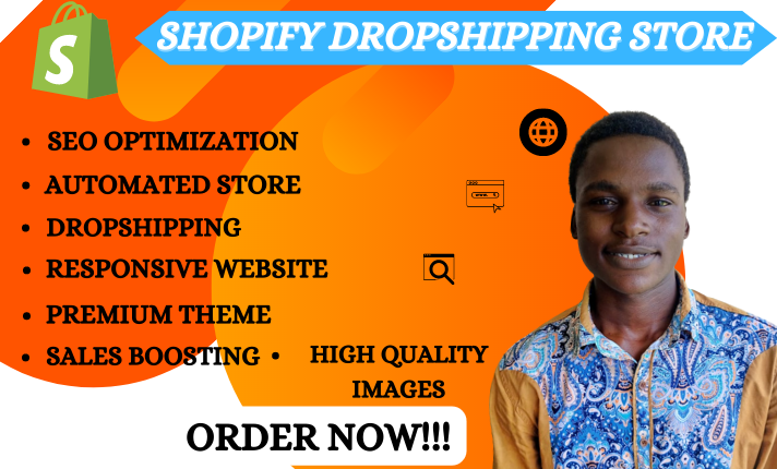 I will create shopify dropshipping store, shopify store and shopify website design, FiverrBox