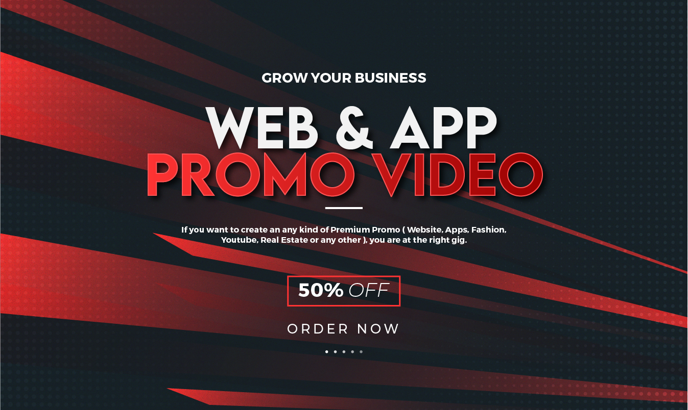 I will create an amazing website or app promo video, FiverrBox