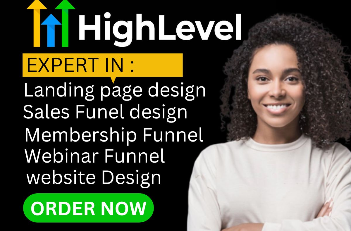 I will build gohighlevel website set sales funnel in gohighlevel and complete workflow, FiverrBox