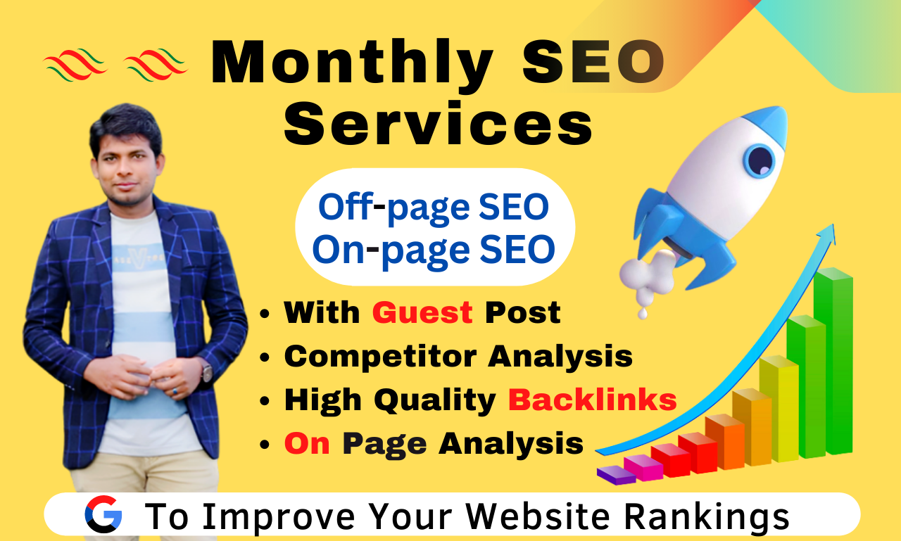 I will provide best monthly SEO service with top google rankings, FiverrBox