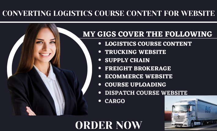 I will write and create logistics ebook, supply chain,frieght broker,trucking transport, FiverrBox