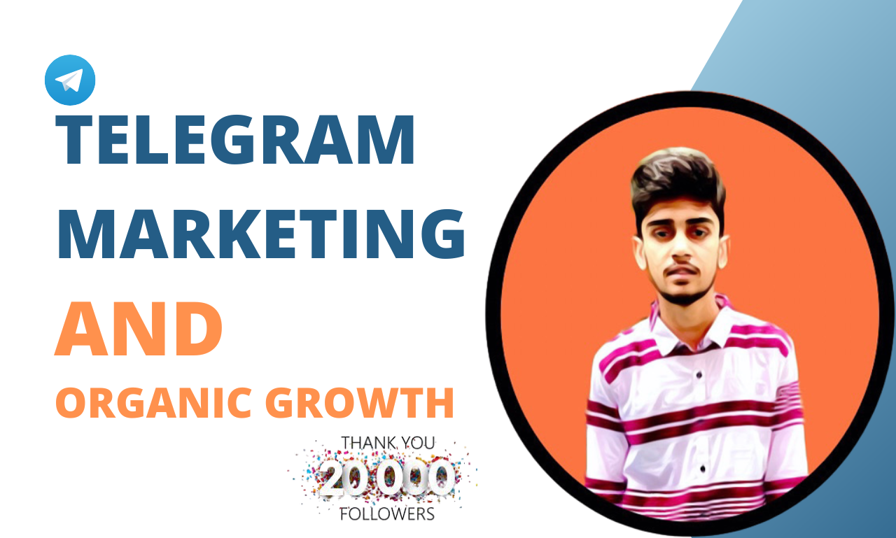 I will do telegram organic growth, promotion and marketing, FiverrBox
