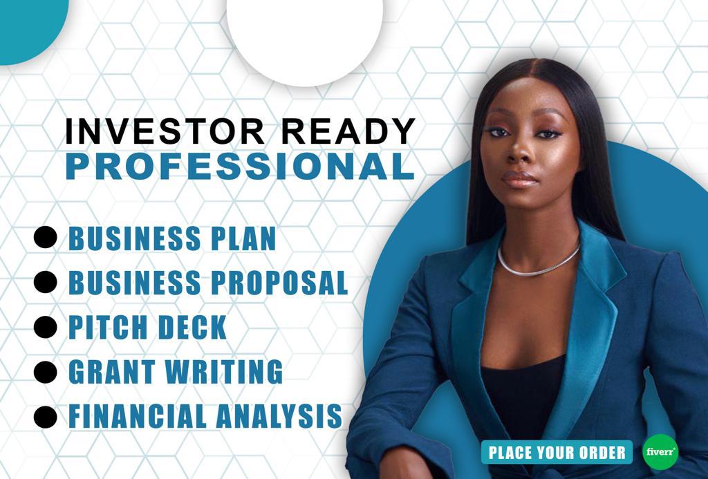 I will develop a detailed investors ready business plan, proposal, business plan writer, FiverrBox