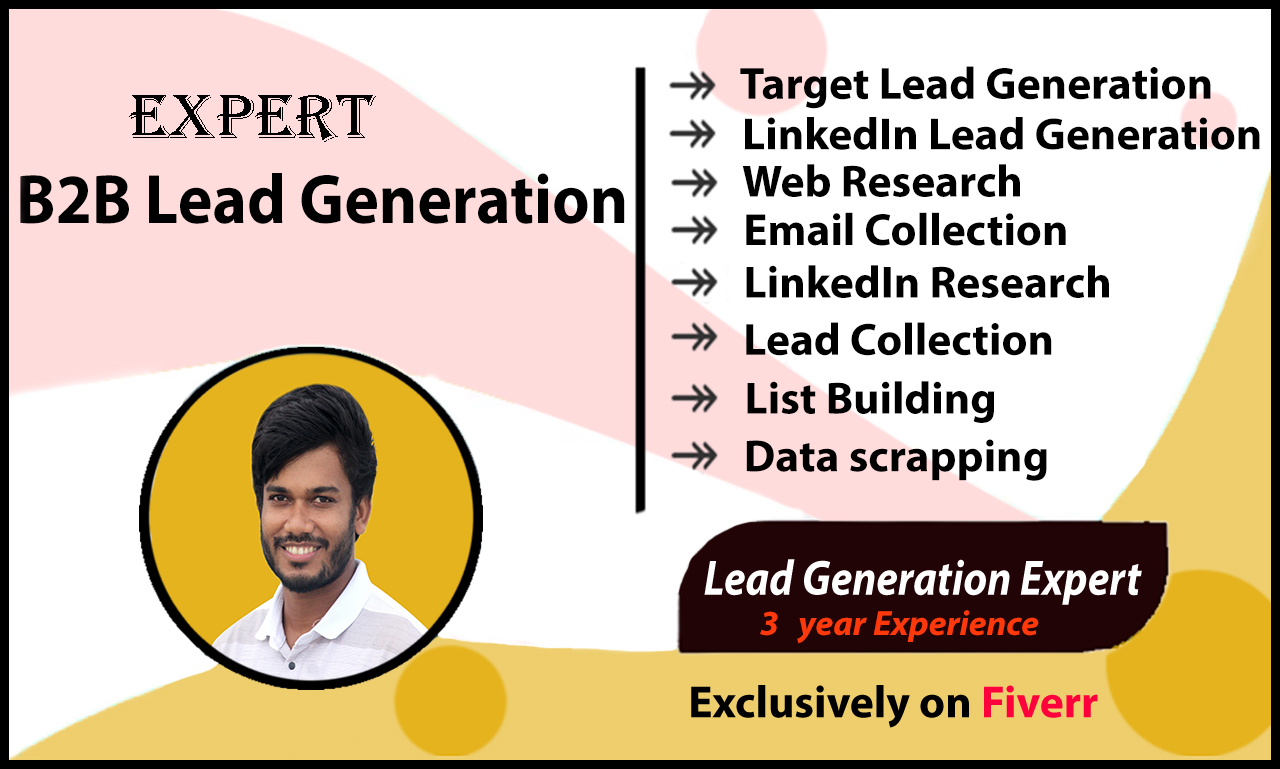 I will do targeted b2b lead generation and find a contact email, FiverrBox