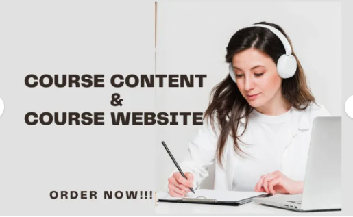 I will create online course content, course website, course creation as course creator, FiverrBox