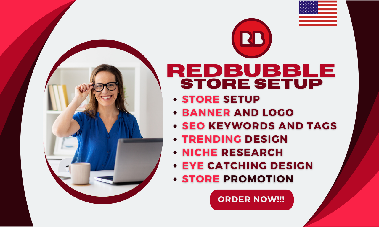 I will setup redbubble store and upload design with seo keywords, redbubble promotion, FiverrBox
