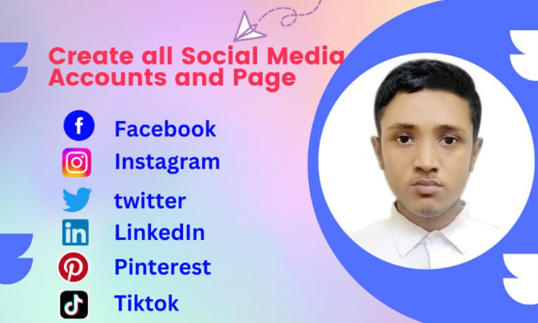 I will create your all social media accounts and all social media business store, FiverrBox