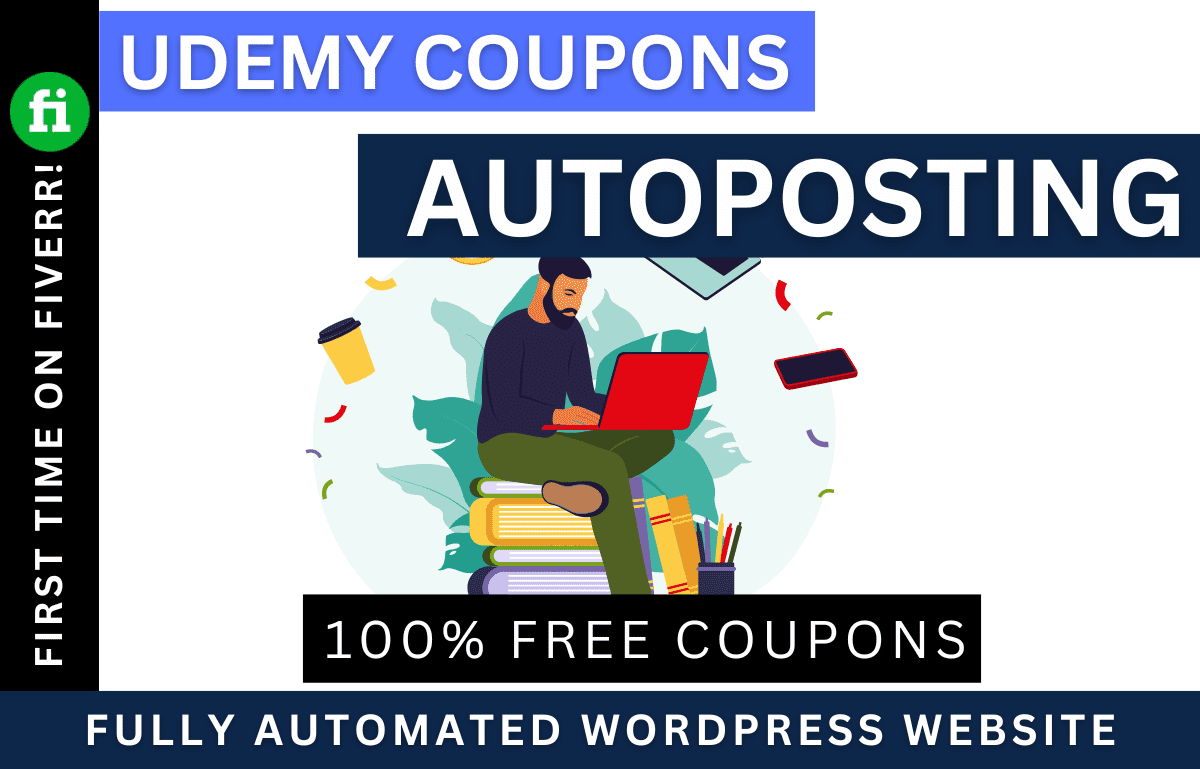 I will build udemy coupons wordpress autoblog with amazon and cb, FiverrBox
