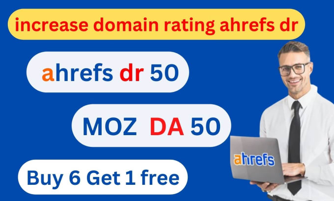 I will increase domain rating ahrefs dr moz da by authority backlinks, FiverrBox