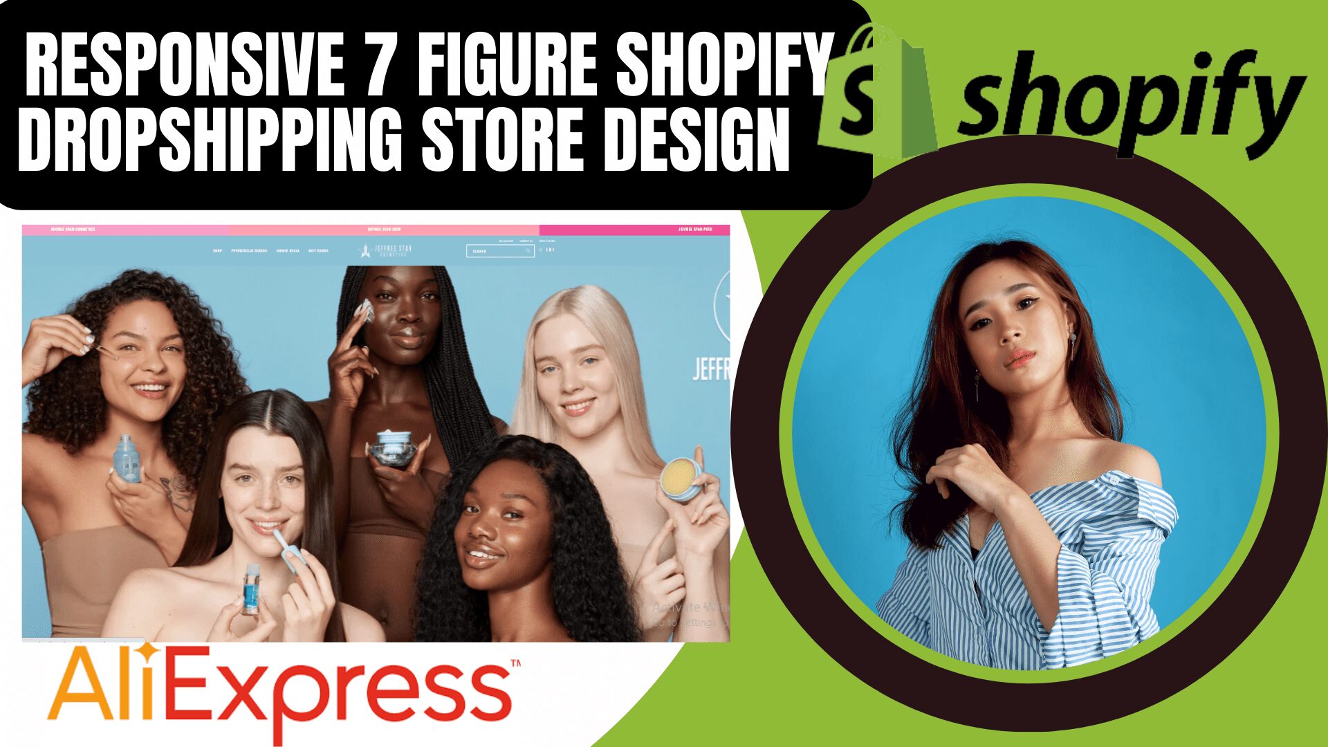 I will build responsive 7 figure shopify dropshipping store or oneproduct store and seo, FiverrBox