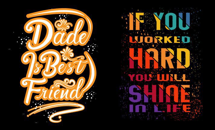 I will design custom typography t shirt and graphic trendy t shirt, FiverrBox