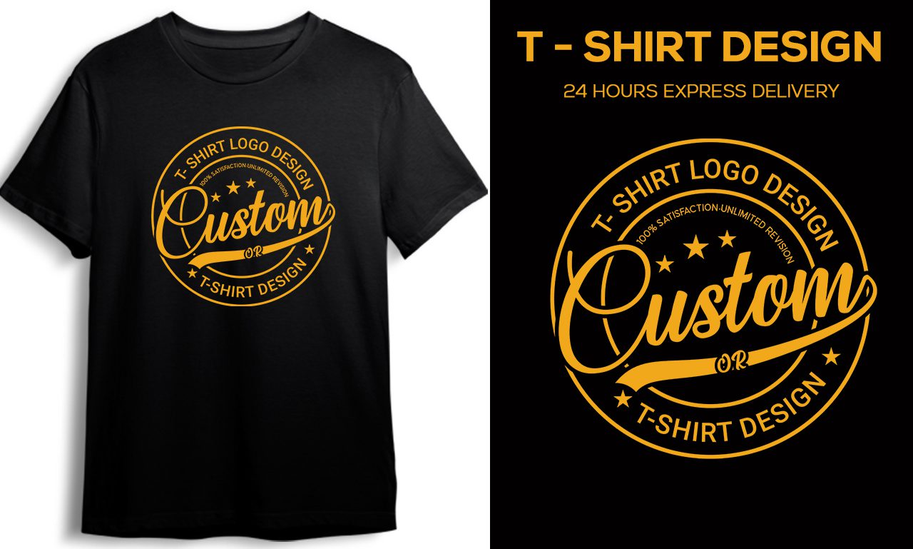 I will do amazing custom t shirt logo design with my creativity, FiverrBox