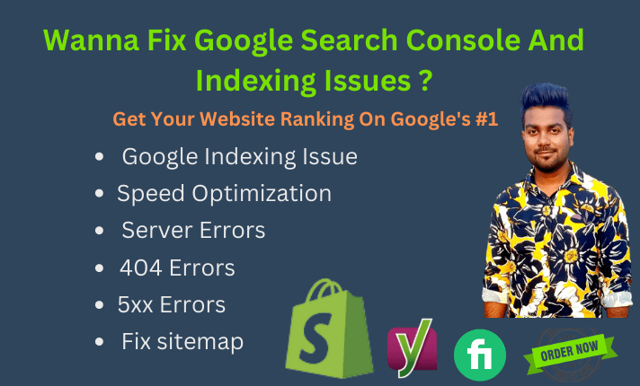 I will fix google search console error, sitemap update, indexing issues ...