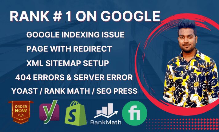 I will fix google search console, index coverage issue, 404 error, sitemap update, FiverrBox
