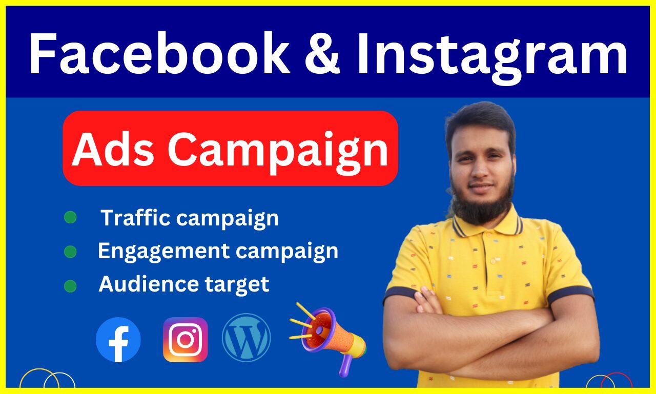 I will create and setup your facebook advertising, instagram ad, FiverrBox