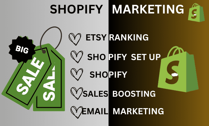 I will do shopify marketing, etsy promotion and zazzle promotion, FiverrBox