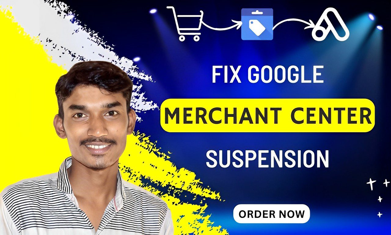 I will fix google merchant center suspension to increase your sales, FiverrBox