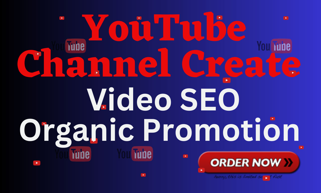 I will create professional youtube channel, seutp, seo and video promotion, FiverrBox